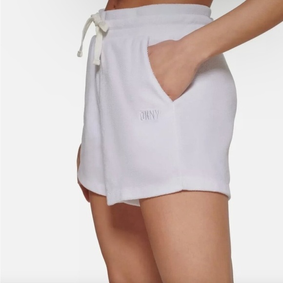 DKNY Women's Terry Cloth Relaxed Shorts Gray, women’s short - Picture 10 of 11
